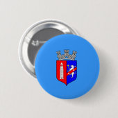 ティラナ国旗、アルバニア 缶バッジ (正面&裏面)