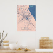 ティラナ – アルバニアブリーズシティマップ ポスター (キッチン)