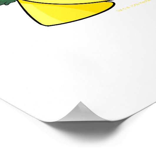 ティラニアの黄色いチョムビーの凝視 ポスター (角)