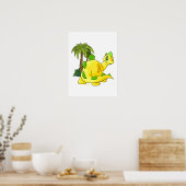 ティラニアの黄色いチョムビーの凝視 ポスター (キッチン)