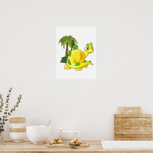 ティラニアの黄色いチョムビーの凝視 ポスター (キッチン)