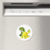 ティラニアの黄色いチョムビーの凝視 マグネット (インサイチュ (食洗機))