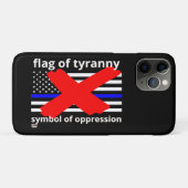 「ティラニー国旗」の青い線の旗の警察旗 Case-Mate iPhoneケース (裏面(横))