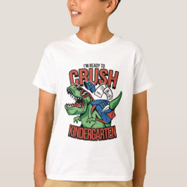 ティラノサウルスが幼稚園を壊滅させるTシャツデザイン Tシャツ