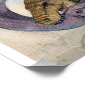 ティラノサウルスとアラモサウルスプリント ポスター (角)