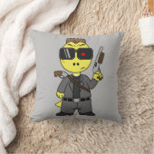 ティラノサウルスのレックスはターミネーターの服を着ている。 クッション (ブランケット)