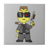 ティラノサウルスのレックスはターミネーターの服を着ている。 タイル (正面)