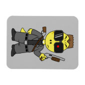 ティラノサウルスのレックスはターミネーターの服を着ている。 マグネット (横)