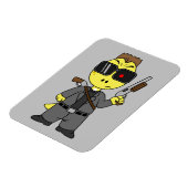 ティラノサウルスのレックスはターミネーターの服を着ている。 マグネット (左側)