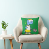 ティラノサウルスのレックステニス選手のイラストレーション。 クッション (椅子)