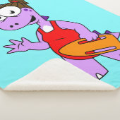 ティラノサウルスのレックスライフガードのイラストレーション。 シェルパブランケット (3/4)