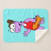 ティラノサウルスのレックスライフガードのイラストレーション。 シェルパブランケット (正面(横))