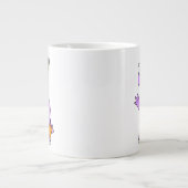 ティラノサウルスのレックスライフガードのイラストレーション。 ジャンボコーヒーマグカップ (正面)