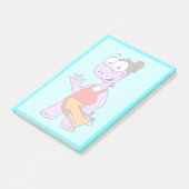 ティラノサウルスのレックスライフガードのイラストレーション。 ポストイット (アングル)