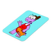 ティラノサウルスのレックスライフガードのイラストレーション。 マグネット (左側)