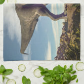 ティラノサウルスのレックス狂 キッチンタオル (折り畳み)