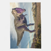 ティラノサウルスのレックス狂 キッチンタオル (縦)