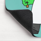 ティラノサウルスのレックス肉屋のイラストレーション。 マウスパッド (コーナー)