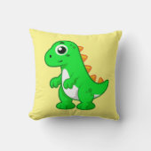 ティラノサウルスの可愛いイラストレーションレックス。 クッション (正面)