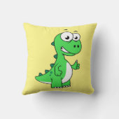 ティラノサウルスの可愛いイラストレーションレックス。2 クッション (裏面)