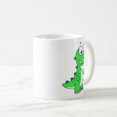 ティラノサウルスの可愛いイラストレーションレックス。2 コーヒーマグカップ (正面右)