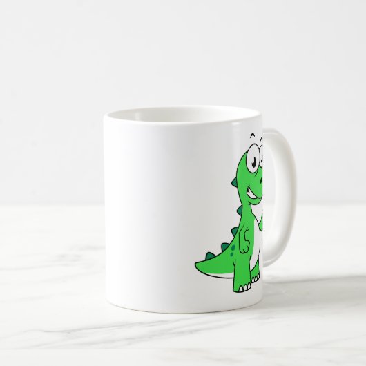 ティラノサウルスの可愛いイラストレーションレックス。2 コーヒーマグカップ (正面右)