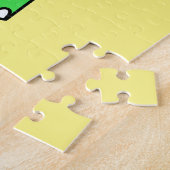 ティラノサウルスの可愛いイラストレーションレックス。2 ジグソーパズル (側面)