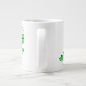 ティラノサウルスの可愛いイラストレーションレックス。2 ジャンボコーヒーマグカップ (裏面)