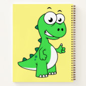 ティラノサウルスの可愛いイラストレーションレックス。2 ノートブック (裏面)