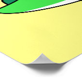 ティラノサウルスの可愛いイラストレーションレックス。2 ポスター (角)