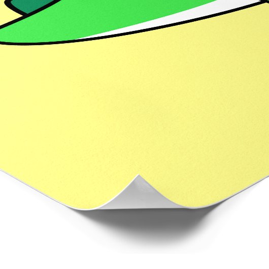 ティラノサウルスの可愛いイラストレーションレックス。2 ポスター (角)