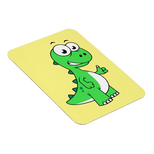 ティラノサウルスの可愛いイラストレーションレックス。2 マグネット (右側)