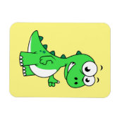 ティラノサウルスの可愛いイラストレーションレックス。2 マグネット (横)
