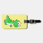 ティラノサウルスの可愛いイラストレーションレックス。2 ラゲッジタグ (正面横)
