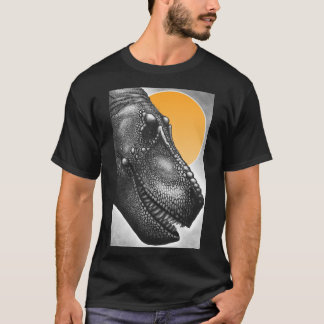 ティラノサウルスの肖像画イラストTシャツ Tシャツ