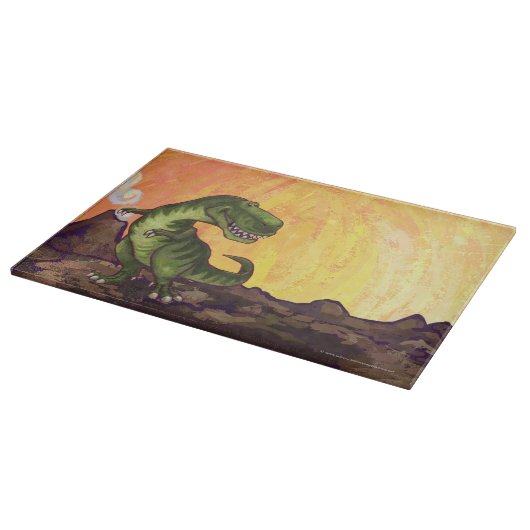 ティラノサウルスの贈り物とアクセサリー カッティングボード (角)