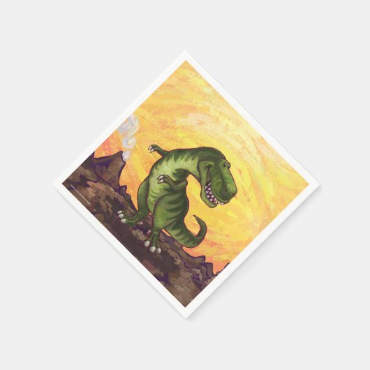 ティラノサウルスの贈り物とアクセサリー スタンダードカクテルナプキン (角)