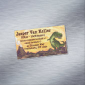 ティラノサウルスの贈り物とアクセサリー マグネット名刺 (インサイチュ)