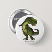 ティラノサウルスの贈り物とアクセサリー 缶バッジ (正面&裏面)