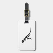 ティラノサウルスの骨格-背景色の選択 ラゲッジタグ (正面縦)