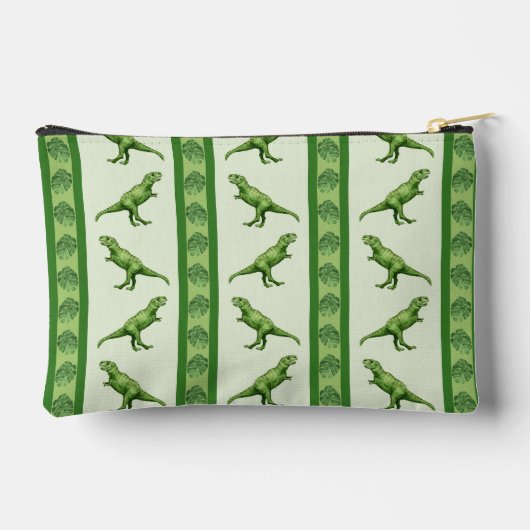 ティラノサウルスストライプレックスジッパーパウチ アクセサリーポーチ (裏面)
