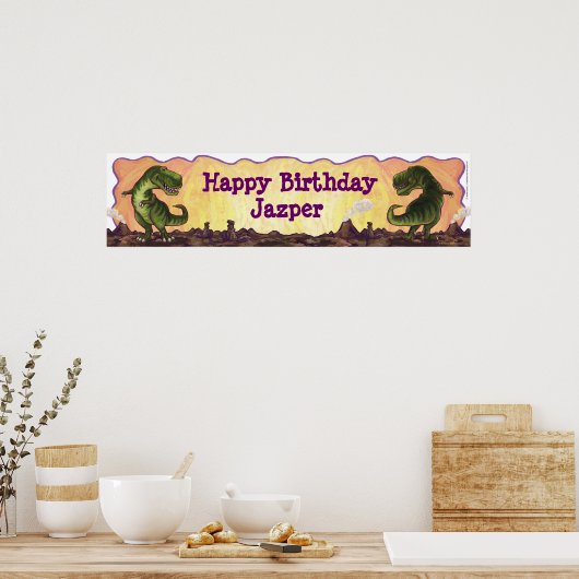 ティラノサウルスパーティーセンター ポスター (キッチン)