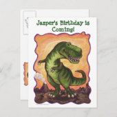 ティラノサウルスパーティーセンター 案内ポストカード (正面/裏面)