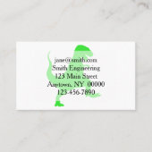 ティラノサウルスレックスのシルエットイラストレーション 名刺 (正面)