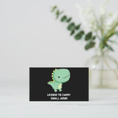 ティラノサウルスレックスのプンがSに認可さ運れた 名刺 (スタンド正面)