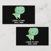 ティラノサウルスレックスのプンがSに認可さ運れた 名刺 (正面/裏面)