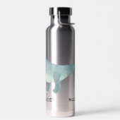 ティラノサウルスレックスパーソナライズされた恐竜 ウォーターボトル (左面)