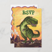 ティラノサウルスレックスパーティーセンターRSVP 出欠カード (正面/裏面)