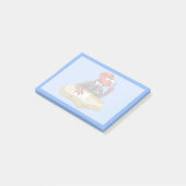 ティラノサウルスレックスボスは机に座っている。2 ポストイット (アングル)