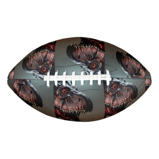 ティラノサウルスレックス怖い顔、サッカー アメリカンフットボール (正面)